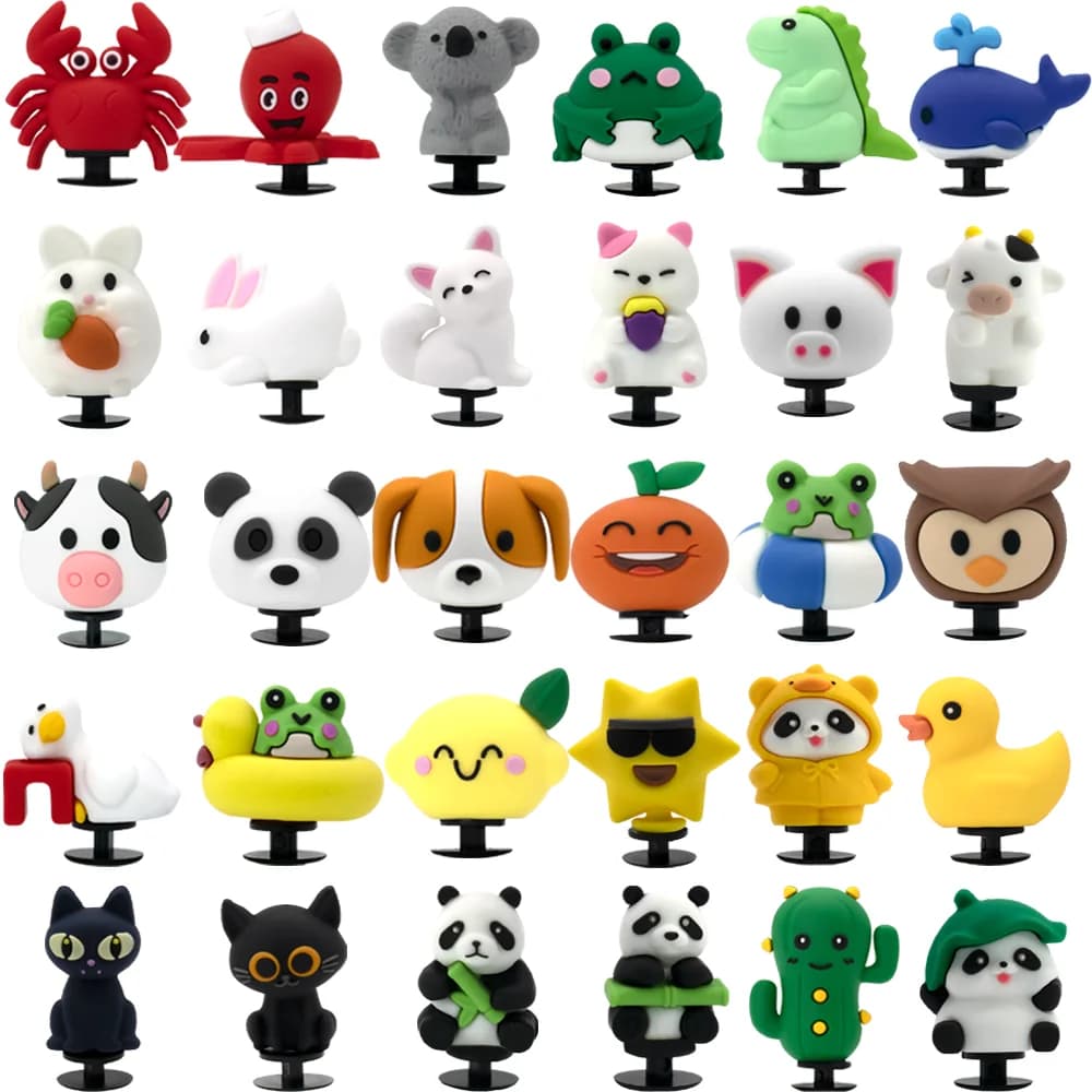 1 Pezzo Charm 3D per Scarpe a Forma di Cane, Gatto, Panda, Coniglio per Ragazze, Decorazione con Fibbia per Sandali, Accessori per Zoccoli