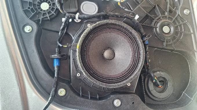 Car anteriore porta posteriore Bass Stereo Speaker horn Wire Cable Mat adattatore presa 6.5 "pollici impermeabile per 2013 2014 hyundai i30