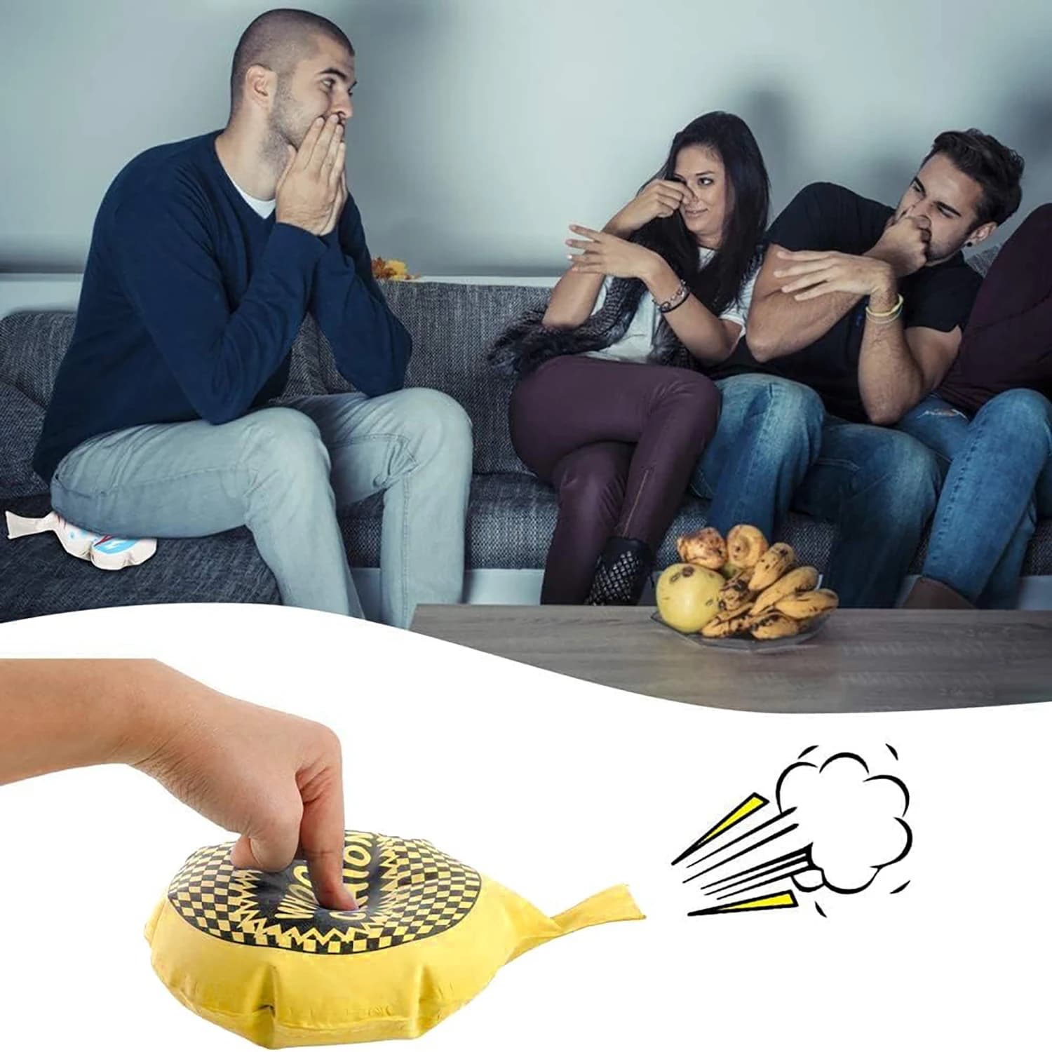 Divertenti giocattoli scherzo per adulti cuscino Whoopee scherzo scherzo Maker scherzo giocattoli divertenti scoreggia Pad cuscino giocattolo Halloween aprile giocattoli per bambini