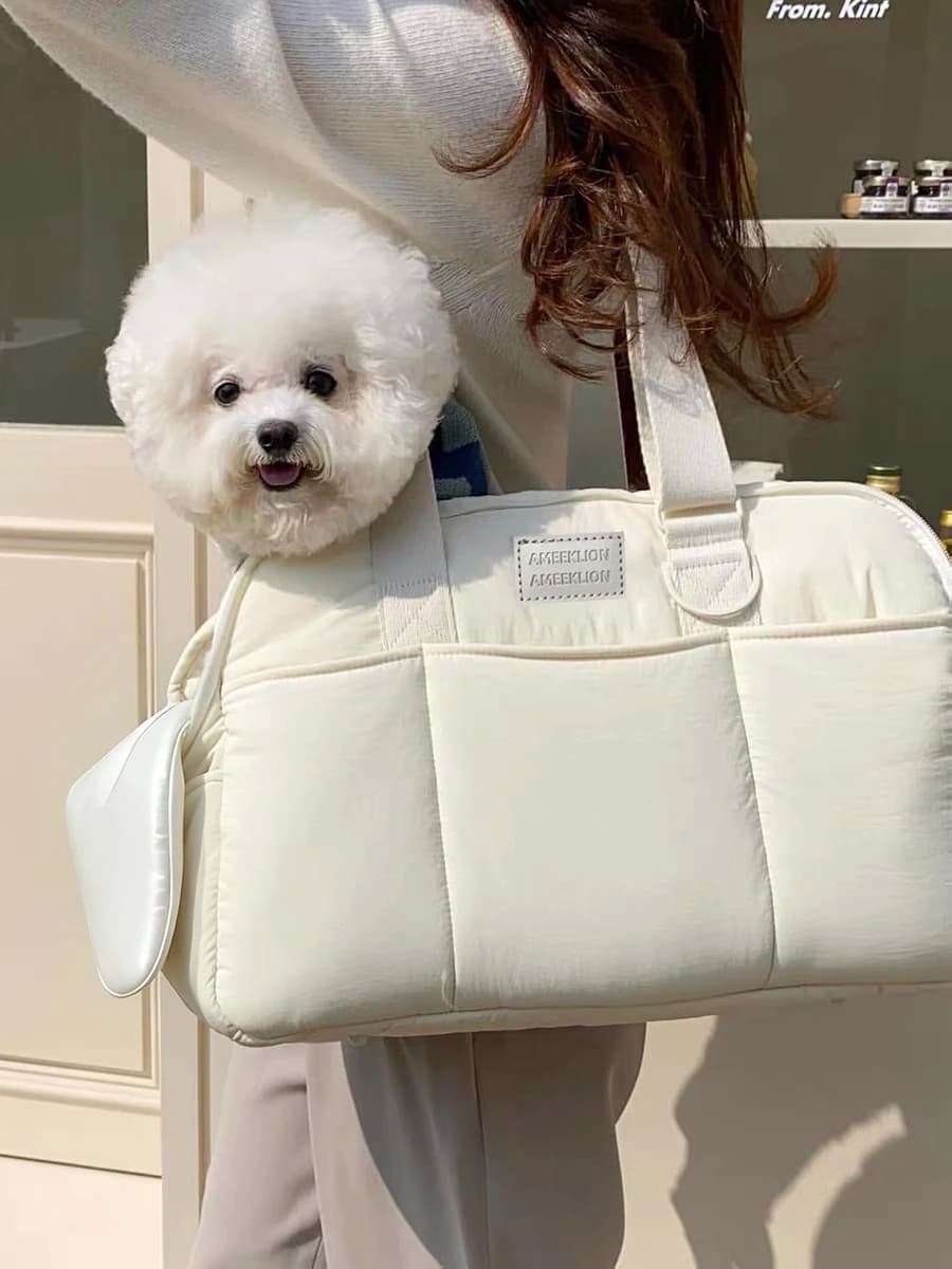 Borsa per animali domestici Borsa grande portatile invernale calda Borsa da viaggio leggera Capaci per cani Borsa da trasporto per animali domestici all'aperto Dropshipping