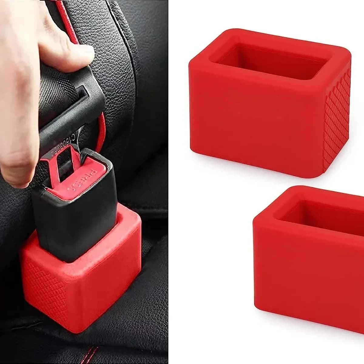 Silicone Buckle Protective Car Belt Safety Belt Vertical Position Safety Belt Belt Belts and Seat Covers for Safety Belt