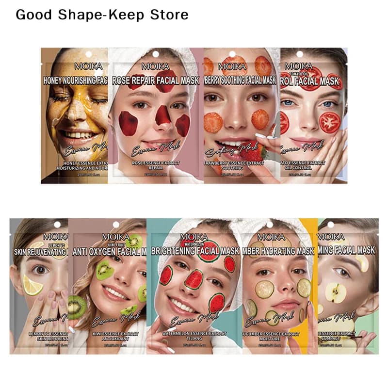 Mask Face Nutrient to Honey MOIKA - Hydrating Product for Skin Care, Pack of 1/5/10/20 Pieces