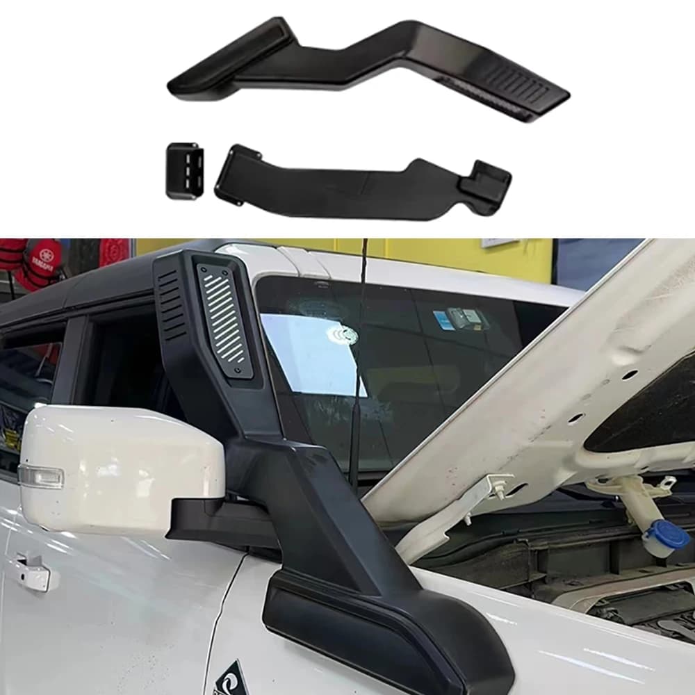 Parts for Auto Offroad, Snorkel in ABS Black Compatible with Ford Bronco 2022+, Air Suction Kit for Cars, Accessories
