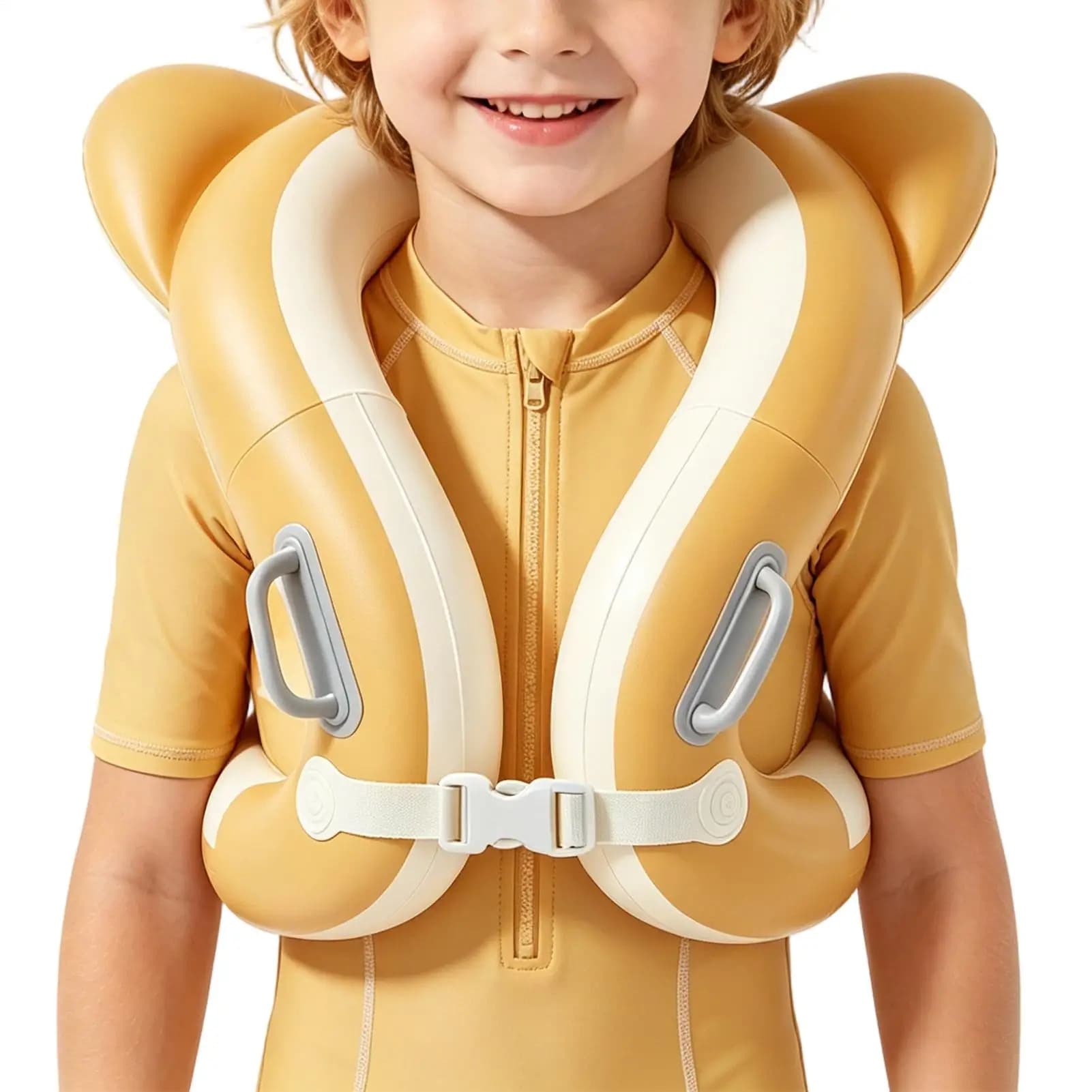 Swim Vest Adjustable Inflatable Portable Vest Child Life Jacket For Beach Water Lake River Outdoor Summer Party Games Dock