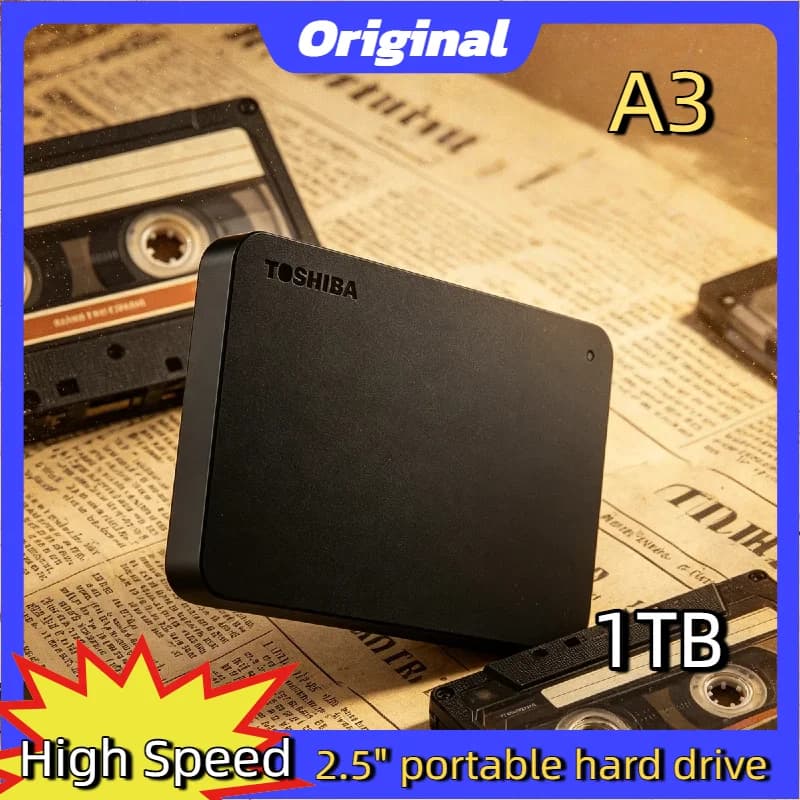 Portable Hard Disk Drive 500GB 1TB 2TB For Toshiba OEM A3 Expansion USB3.0 2.5 Inch External HDD Box Storage Compact Pro