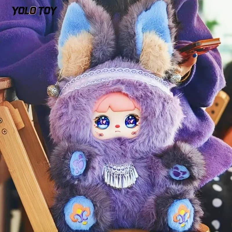 Mocici Adventure Prologue 600% Peluche in Gomma con Pelliccia Sintetica, Statuetta Decorativa, Scatola Misteriosa, Bambola Carina, Regalo di Capodanno