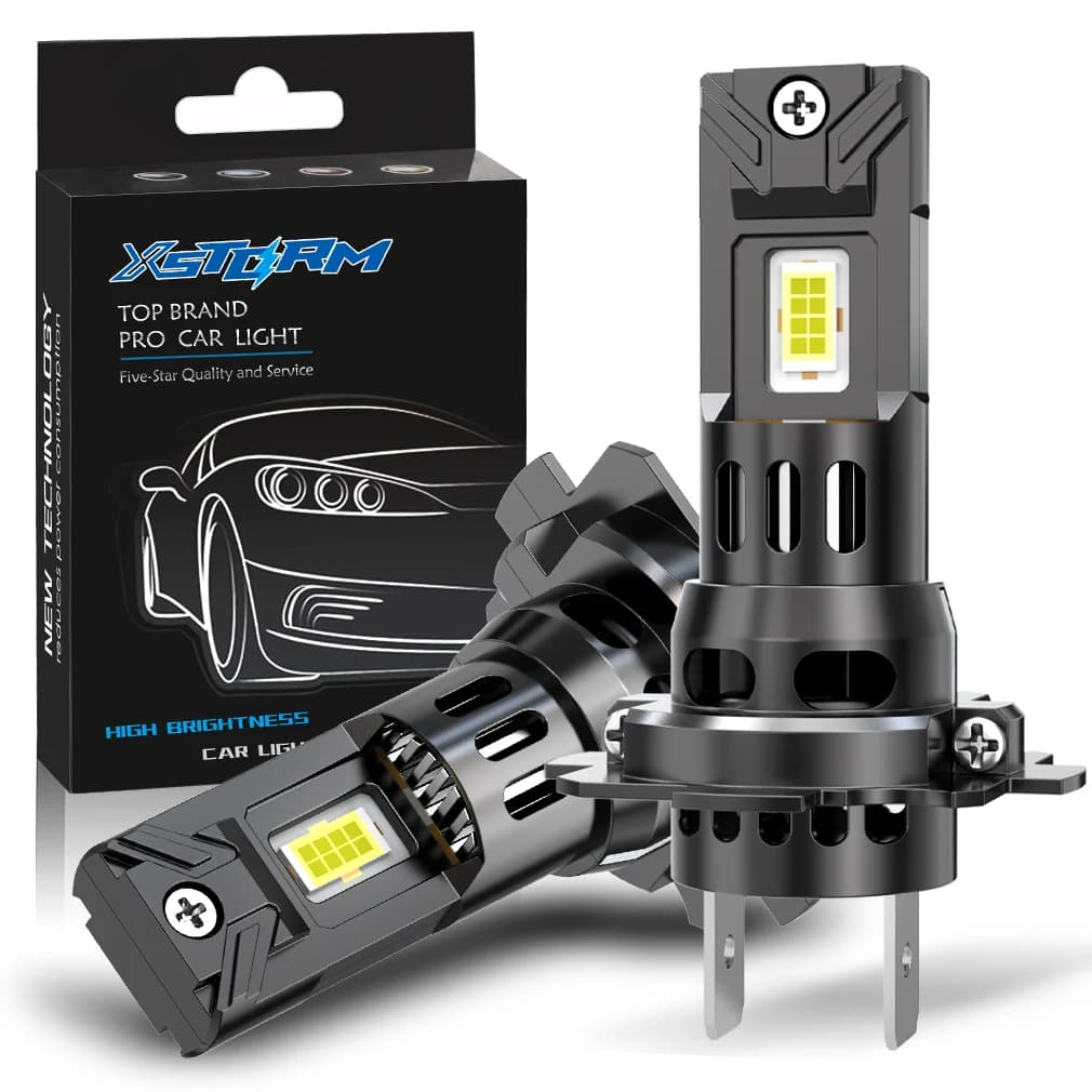 XSTORM H7 LED Canbus Lampadina per Fari Auto Wireless 120W CSP per Fari Auto Lampade a Diodi H7 Turbo LED 12V 6000K