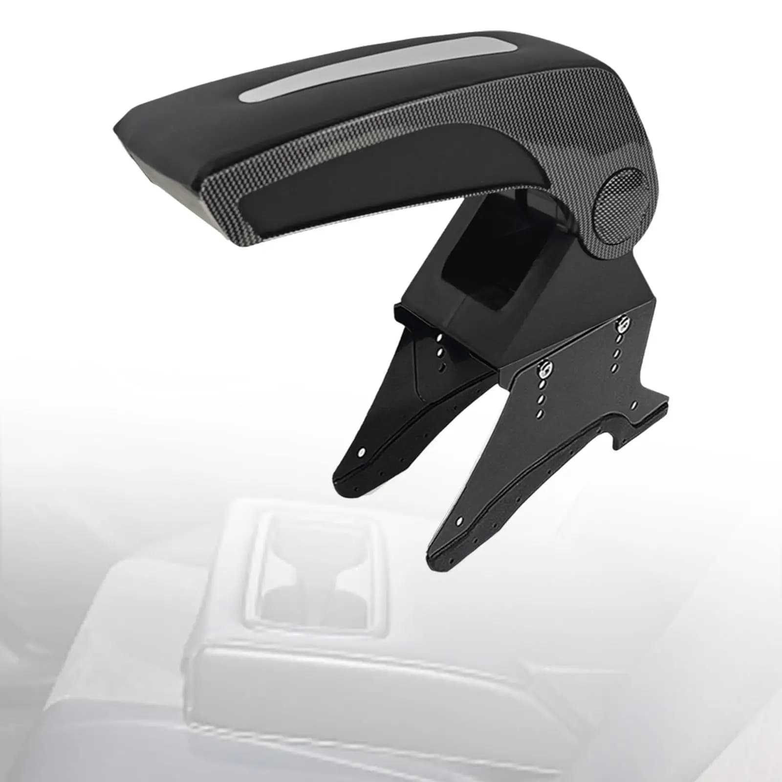 Vassoio bracciolo Supporto per polso Professionale universale in pelle PU Automotive Adatta alla maggior parte delle auto Scatola portaoggetti per braccioli base riinstallabile