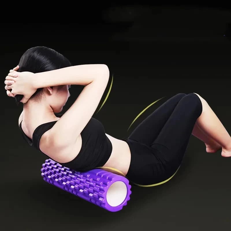 1pc Yoga Column Gym Fitness Snail Roller Pilates Yoga Practice Muscle Massage Roller Back Soft Yoga Block Muscular Roller Stick
