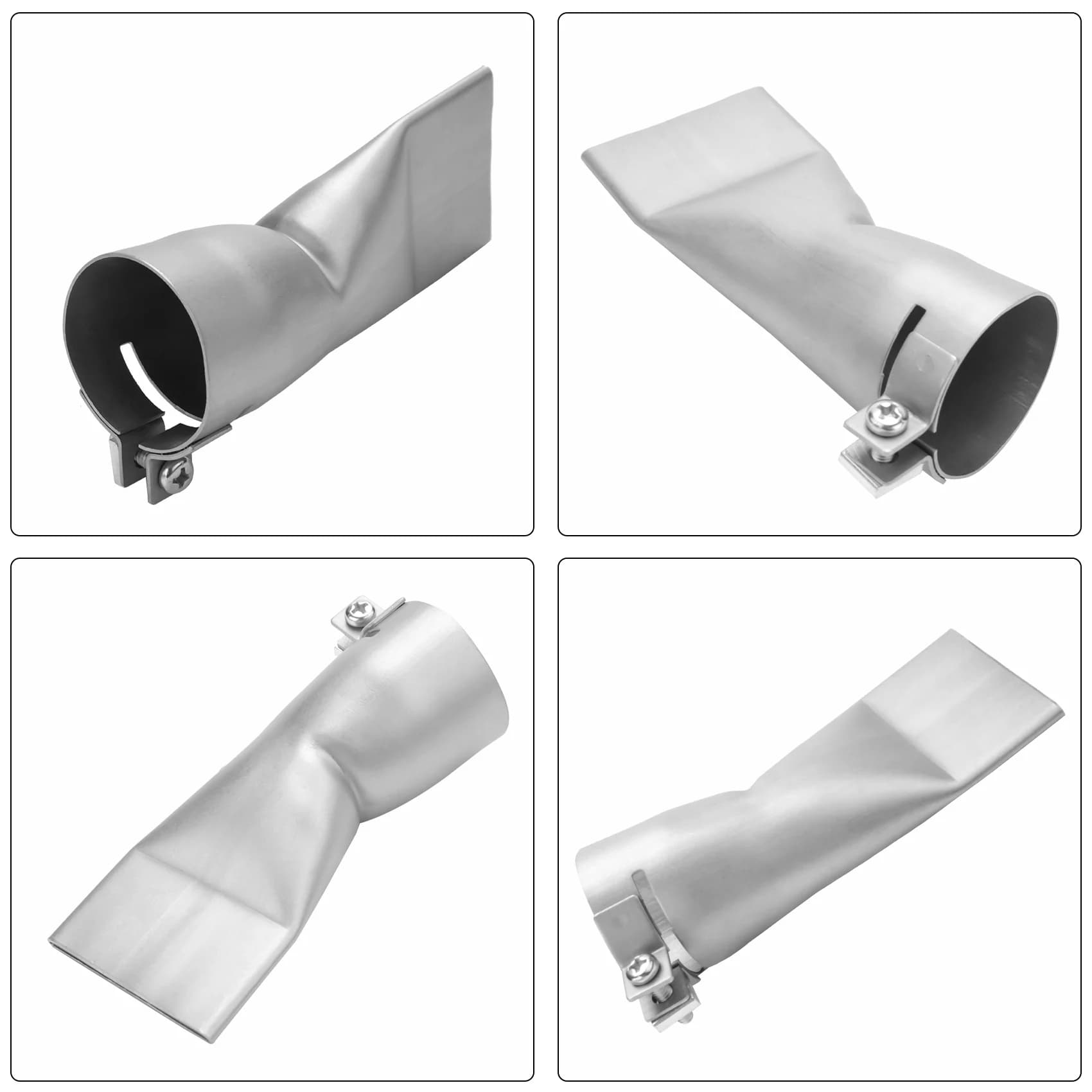 Ugello Tubolare Piatto a Bocca Larga A60x40mm per Pistola Saldatrice Plastica/Aria Calda/Per Saldatore Plastica