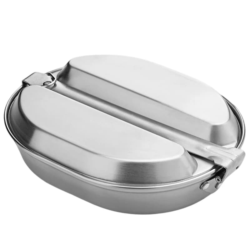 1 pc portable stainless steel lunch box lightweight bento food container with lid reusable heat resistant easy to clean