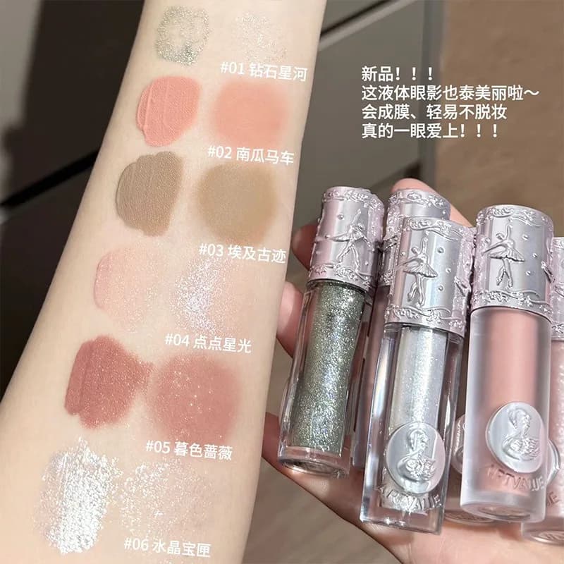 Ombretto per balletto Ombretto liquido grigio opaco Illuminante sdraiato Baco da seta Evidenzia Stick Cosmetico per occhi