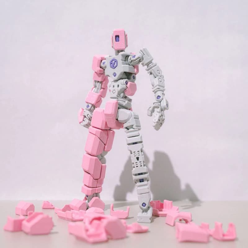 Nuova Bambola Articolata Ultra-Mobile con Giunti Multipli, Stampata in 3D, Mecha Meccanico a Corpo Intero, Figurina Decorativa da Scrivania