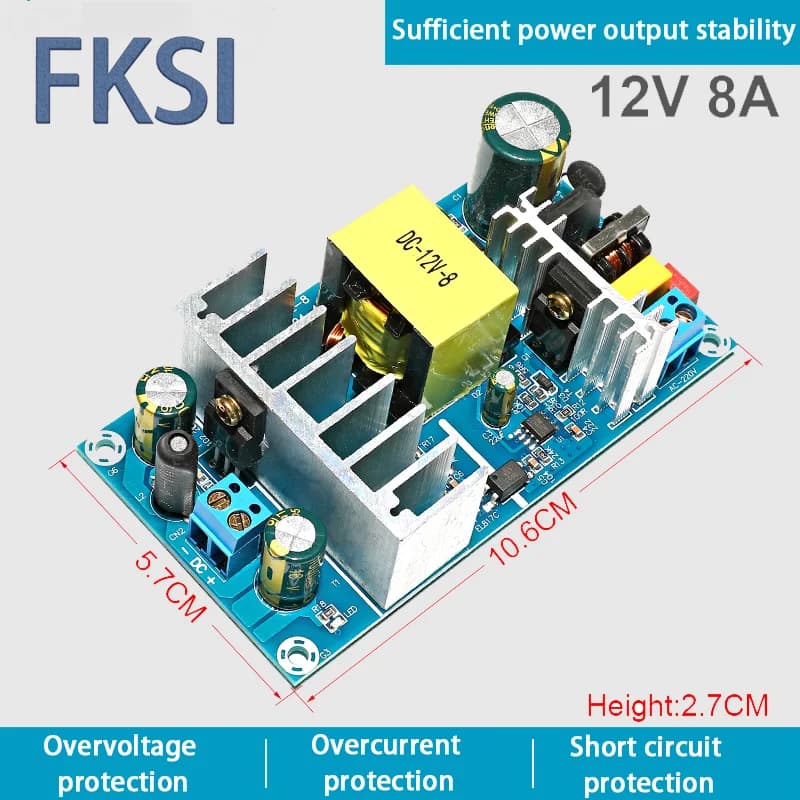 AC 85-265V to DC 12V 24V 36V 48V step down power transformer 1A 2A 4A 6A 8A 9A switching power module for Replace Repair