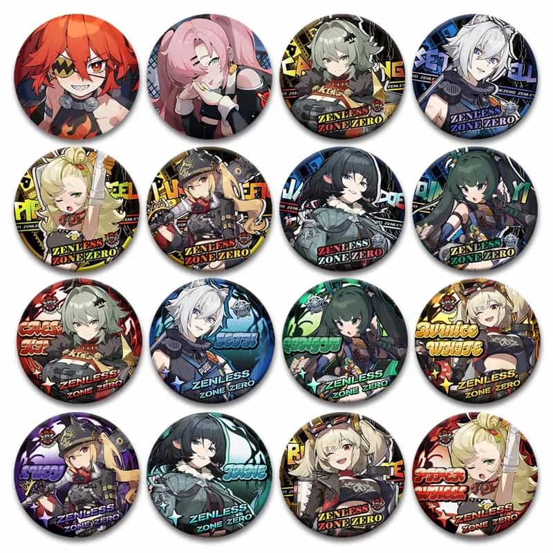 Zenless Zone Zero Anime Spilla Spille Ellen Joe Nicole Demara Corin Wickes Cartoon Cosplay Distintivo Zaino Cappello Accessori di gioielli