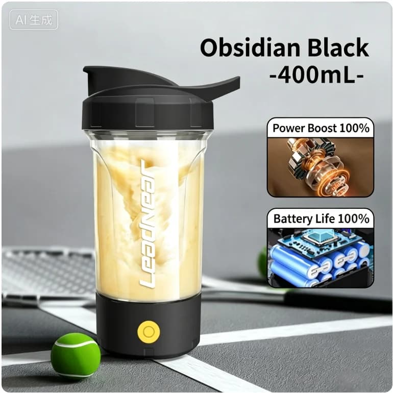 New in USB Charging Automatic Mixing Cup Protein Powder Shaker Bottle Waterproof Portable Multi-function Coffee Cup Milk Cup Mug