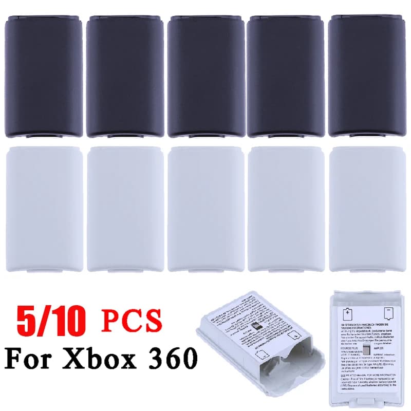 10 pezzi per custodia per batteria Xbox 360 custodia per batteria da gioco controller wireless coperchio per batteria ricaricabile accessori per gamepad