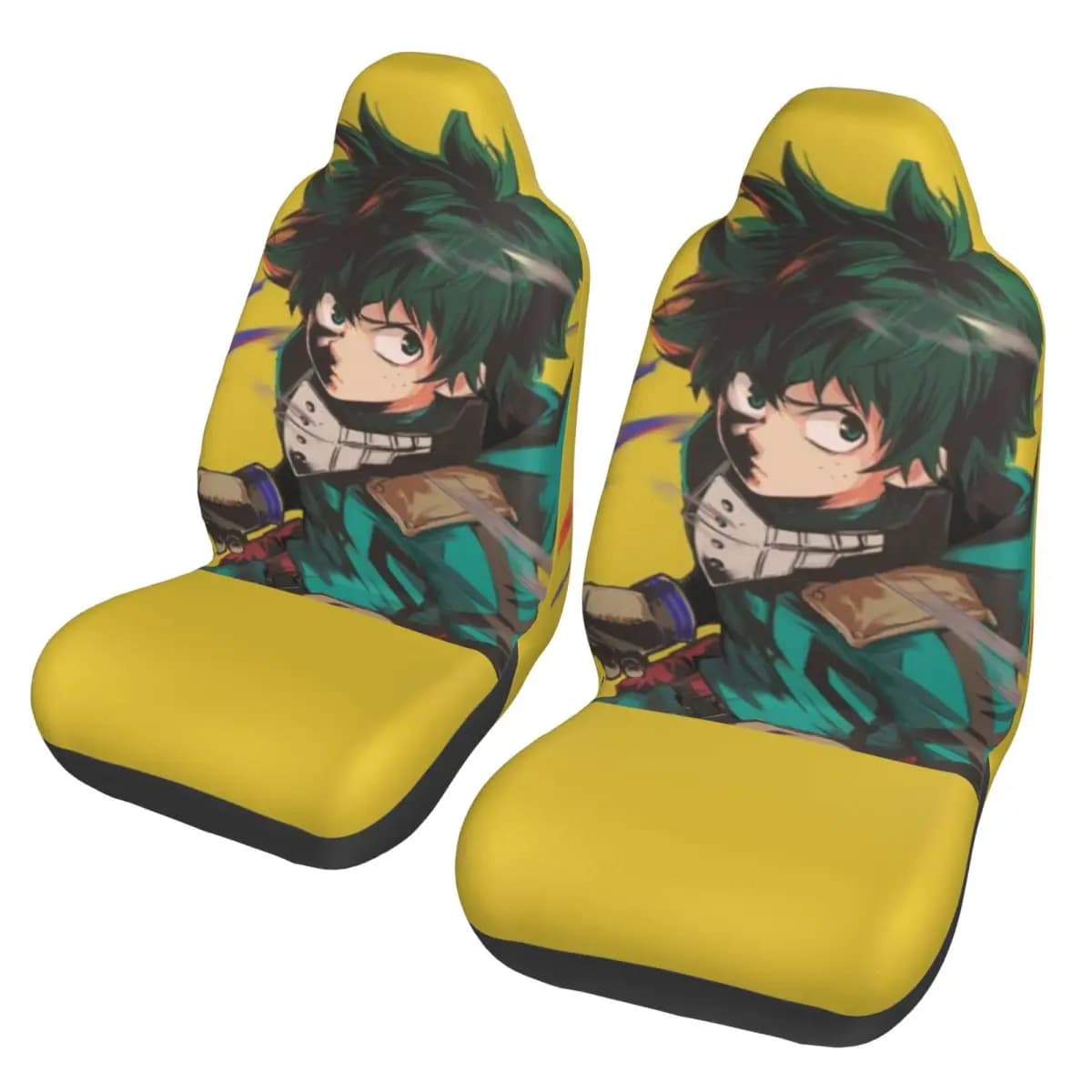 Universal Car Seat Covers MHA Anime, SUV Seat Protection for All Seasons, Fiber Covers