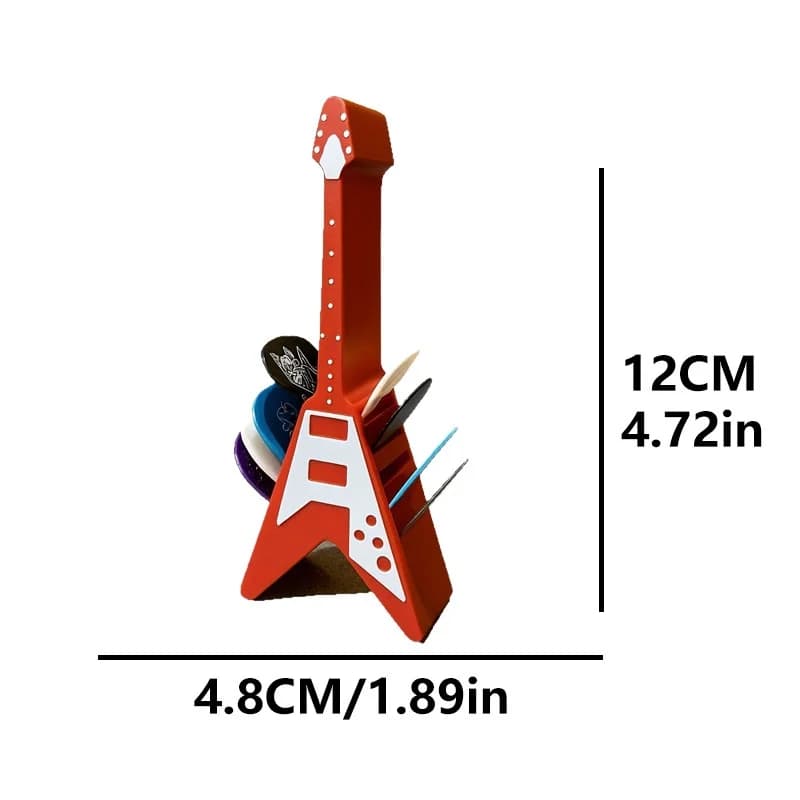 Scatola porta plettri per chitarra stampata in 3D, vetrina per organizer, custodia per plettri per chitarra, design portatile, scatola porta plettri per chitarra