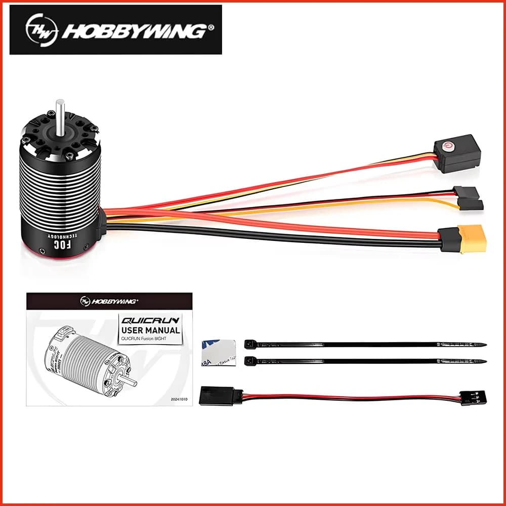 Hobbywing QuicRun Fusion 8IGHT 2-4S KV2300 Motore e ESC Brushless con Sensore Impermeabile per Veicoli Rock Crawler 1/8 1:8