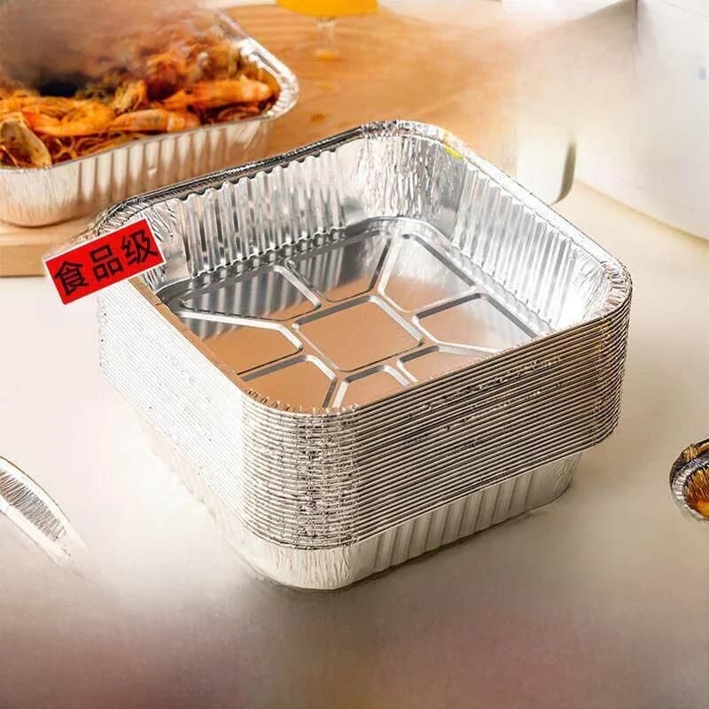 Carta da Forno in Alluminio Ispessita per Friggitrice ad Aria, Carta Antiaderente per Barbecue, Utensili da Cucina di Grado Alimentare