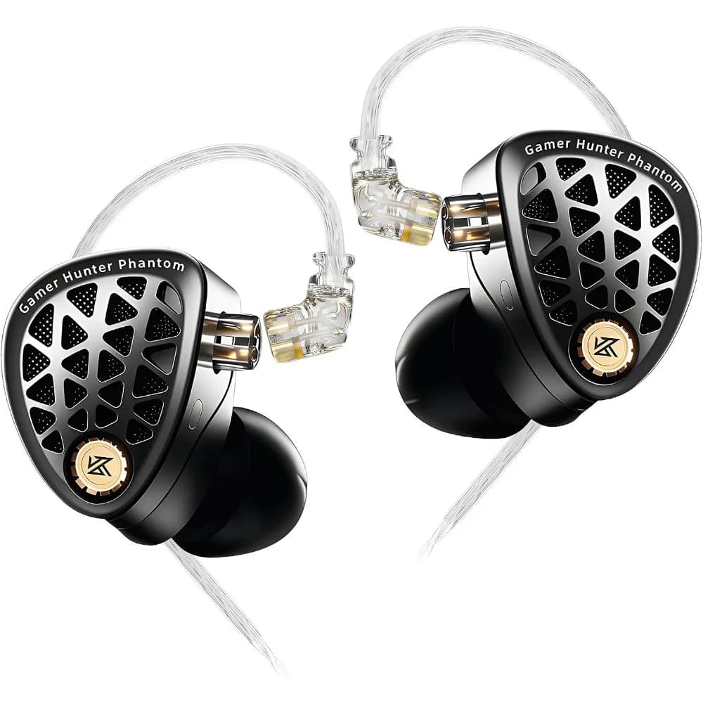 Gaming Earbuds with Hi-Fi Metal IEMs and Detachable Cable