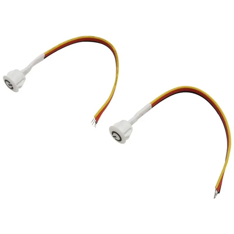 AEE4-2Pcs Switch Dimmer Touch DC3.7V 5V 12V, Continuous Dimmer Sensor for LED Lights, Camper, Armadi, Guardaroba e Strisce LED