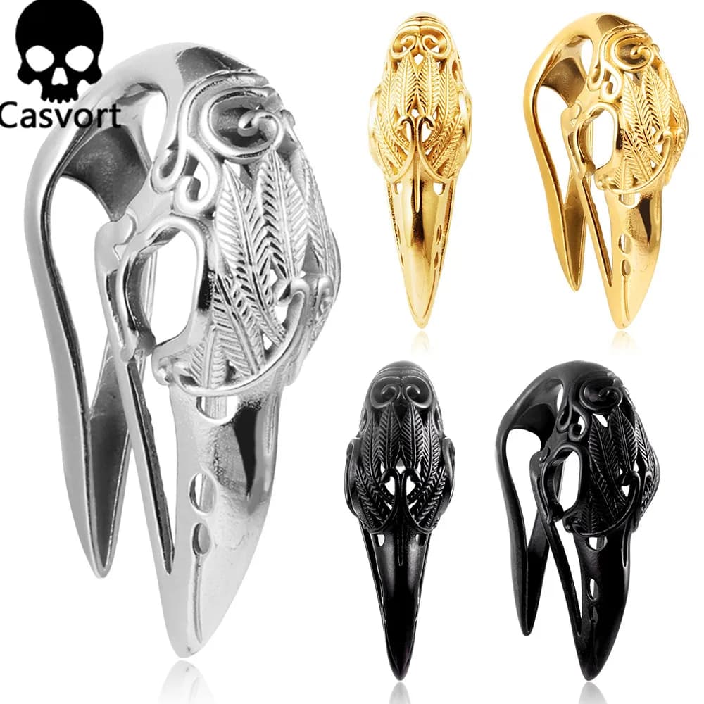 Casvort 2 PZ Ego Ear Weights Brakes Tunnel Stainless Steel 316 Fashion Ear Calibers Body Piercing Jewelry