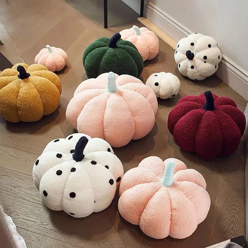 Pumpkin Pillow, Pumpkin Decor, Cute Plush PP Cotton Filled Cushion, 3D Home Decoration,Halloween Sofa Decoration Pillow