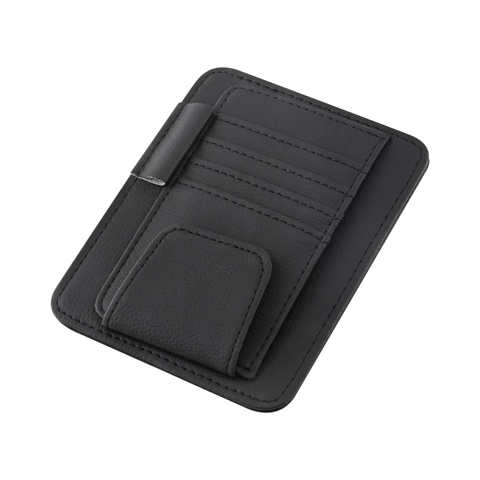 Organizer per Parasole Auto con Tasche Multiple, Porta Biglietti da Visita, Porta Occhiali da Sole, Accessori per Interni Auto