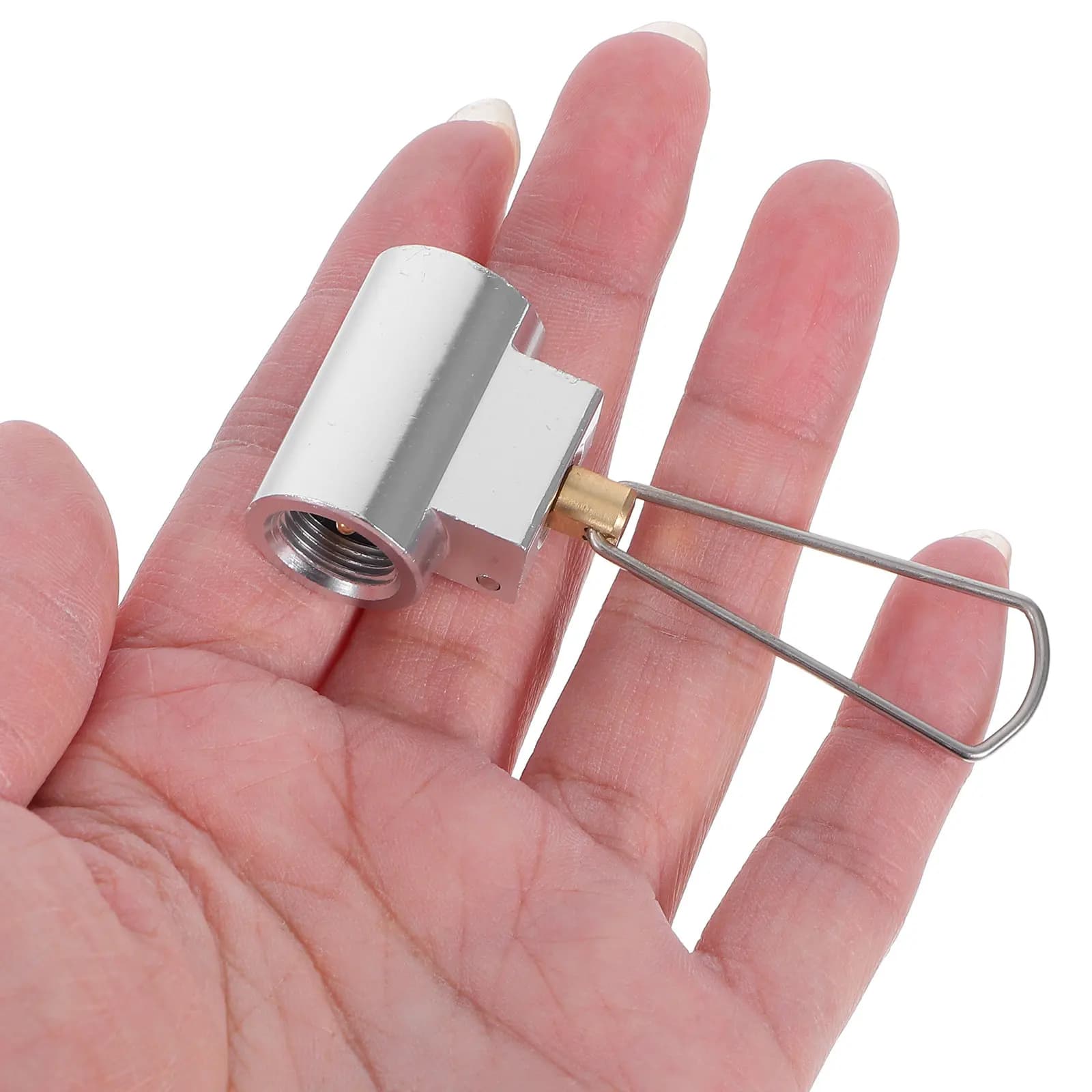 Connettore per Serbatoio Gas, Adattatore Propano Resistente all'Usura per Campeggio, Cucina, Fornello da Esterno, Convertitore per Fornello Portatile