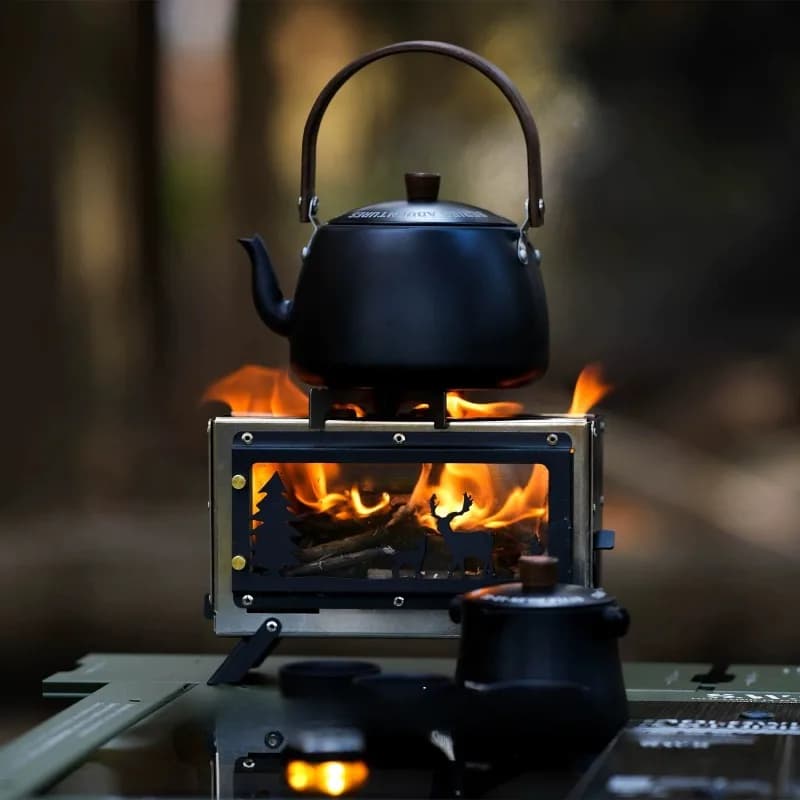 Multi-scene available, camping firewood small portable folding desktop water stove