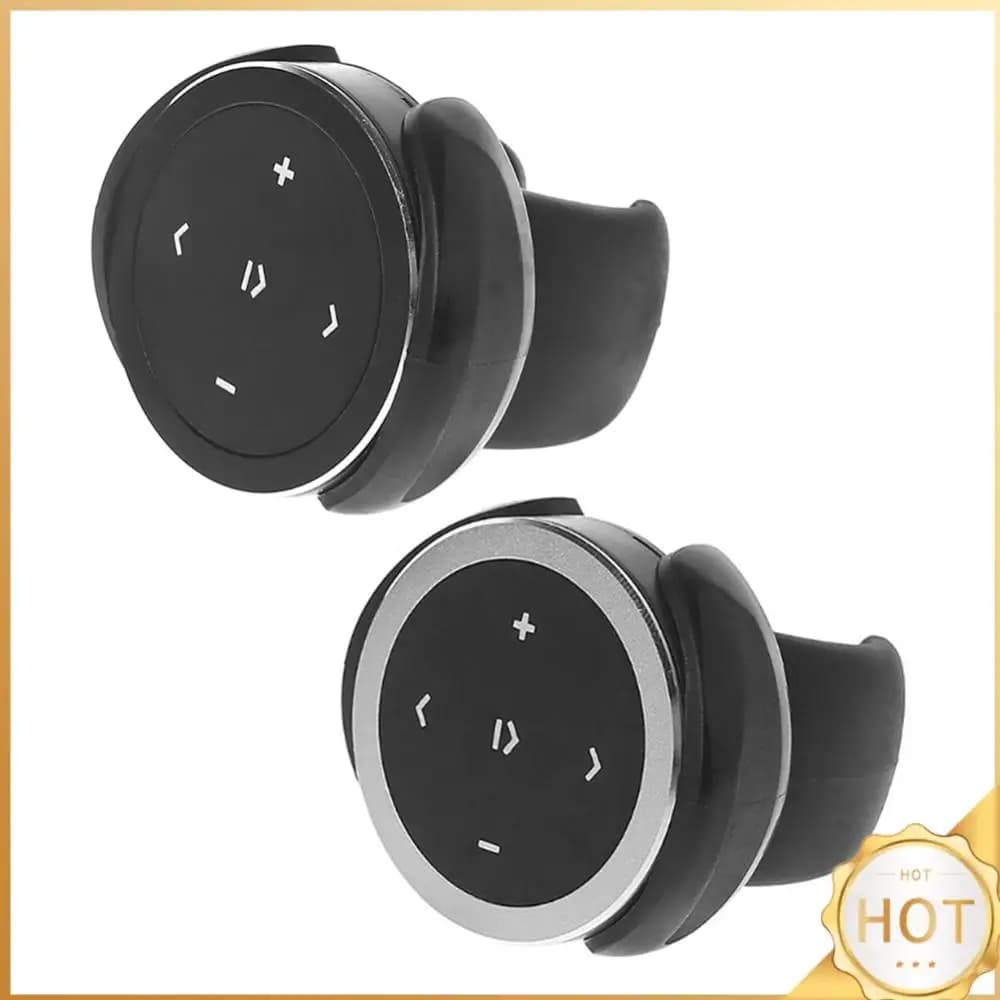 Telecomando IP67 impermeabile, controller per lettore musicale wireless, compatibile con Bluetooth, con staffa per telefono IOS Android