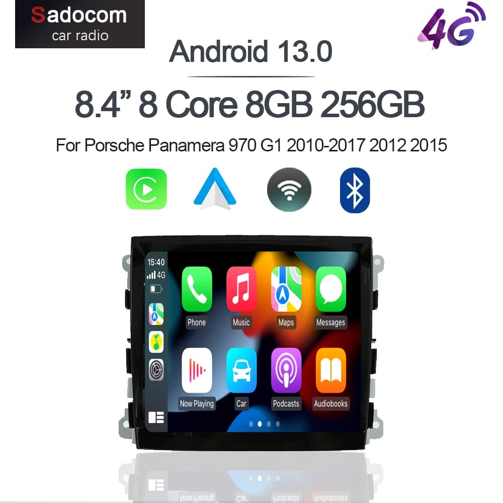 Carplay DSP lettore DVD per auto Android 12.0 8core 8GB + 256G Radio GPS Wifi multimedia per Porsche Panamera 970 G1 2010-2017 2012 2015