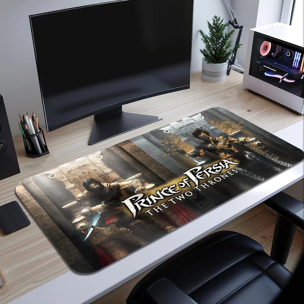 Gioco P-Prince of Persia Tappetino per mouse The Two Thrones Tappetino da scrivania grande Tastiera ergonomica per ufficio Gioco in gomma PC Antiscivolo Anti-caduta Hom