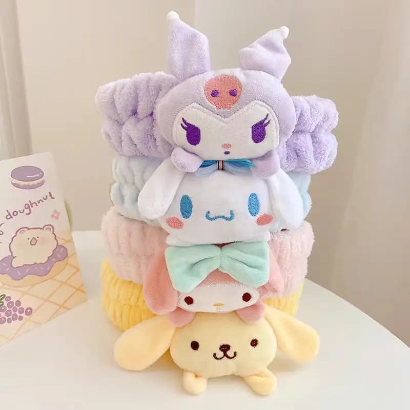 Cartoon Cute Cinnamon Dog Washing Headband Hair Bundle Face Washing Headband Headgear Headgear For Women Gifts