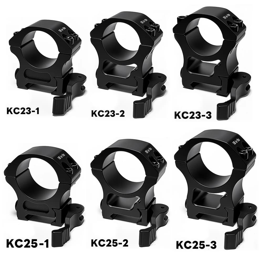 Unique Aluminum Roof Grid Support for 25,4mm and 30mm Pipes, Tactical Mounting on Picatinny Guide for Hunting Glasses