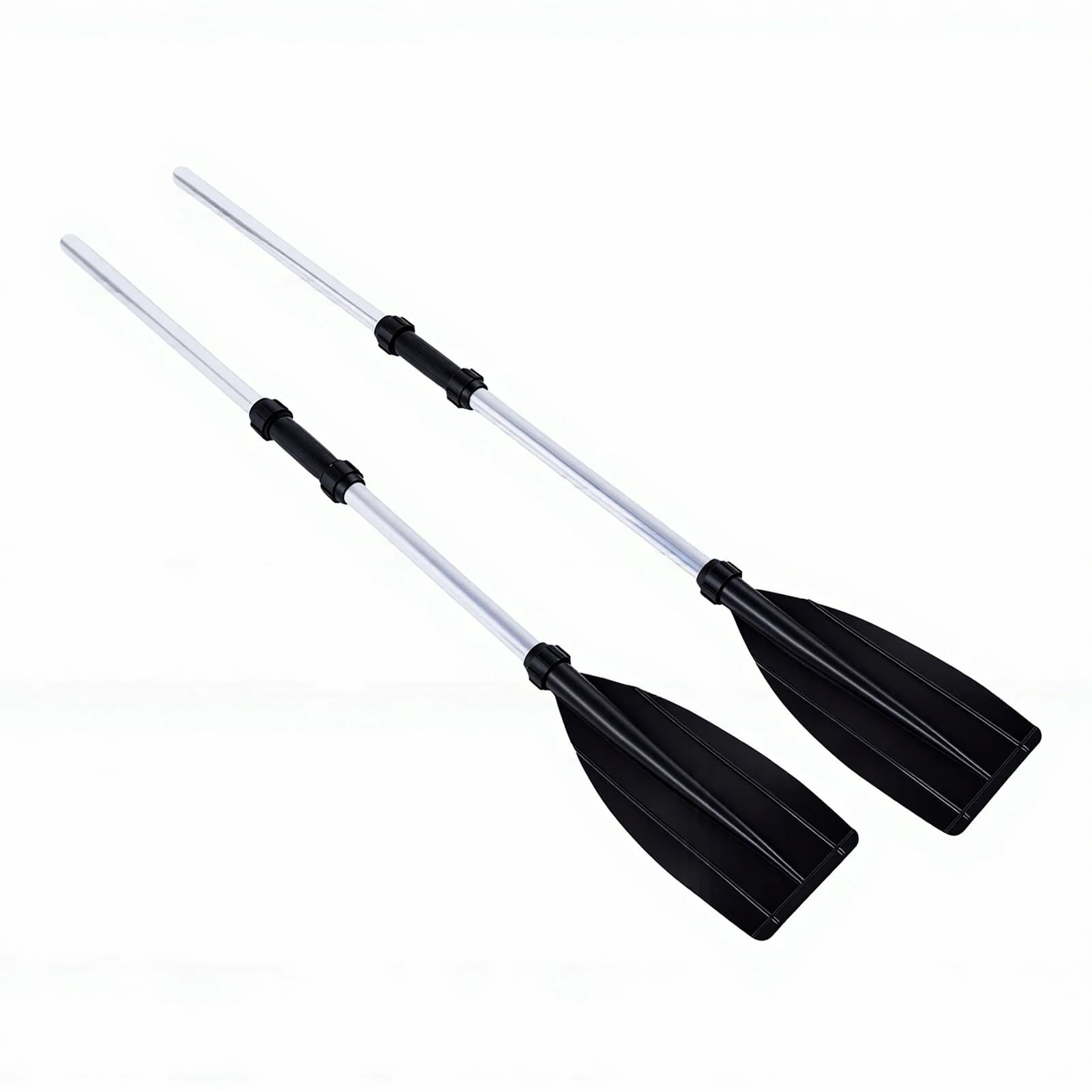 2PCS Boat Paddles Canoe Oar Convertible High Toughness Aluminum Alloy Kayak Paddle for Boat Canoes Detachable Boat Oar Kayak Oar