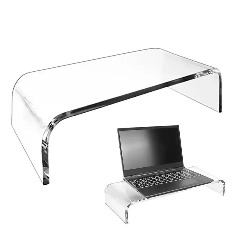 Monitor Support Riser Computer Monitor Support Transparent Acrylic Laptop Support Desktop Screen Support Table Organizer for Home