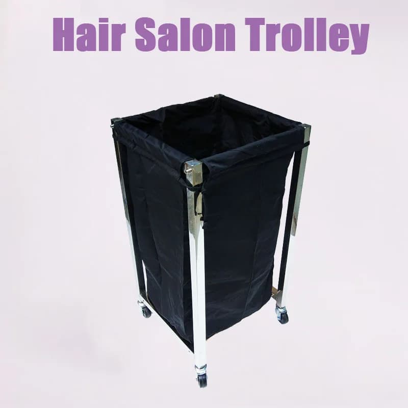 Large Capacity Towel Storage Trolley, Recycling Bin for Car Hair Salon Hotel Spa, Dirty Towel Organizer, Heavy Duty Cart