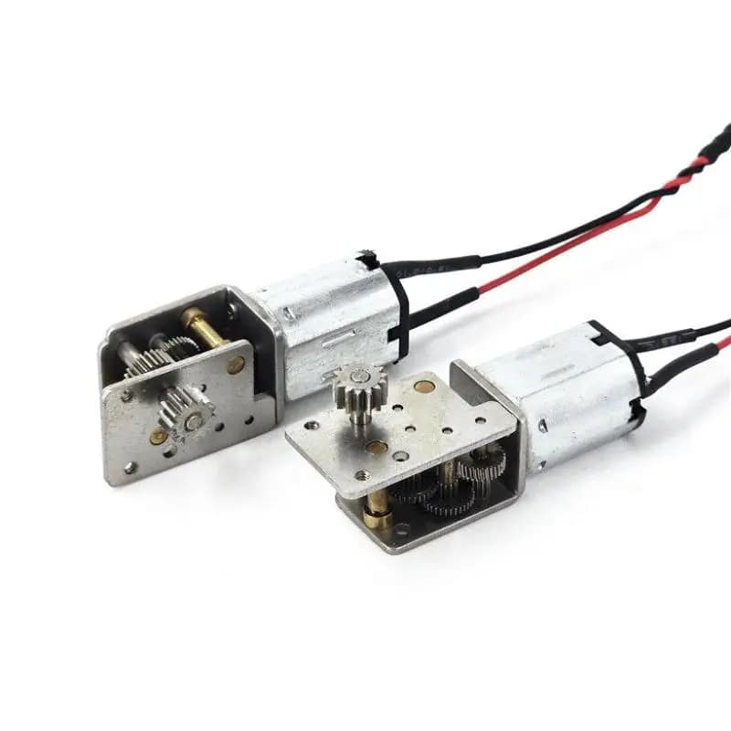 1Pcs DC 3V 3.7V 20RPM Slow Speed Metal Gearbox Engine Right Angle 14T Output Gear Shaft Mini N20 Gear Motor For 3D Printer Robot