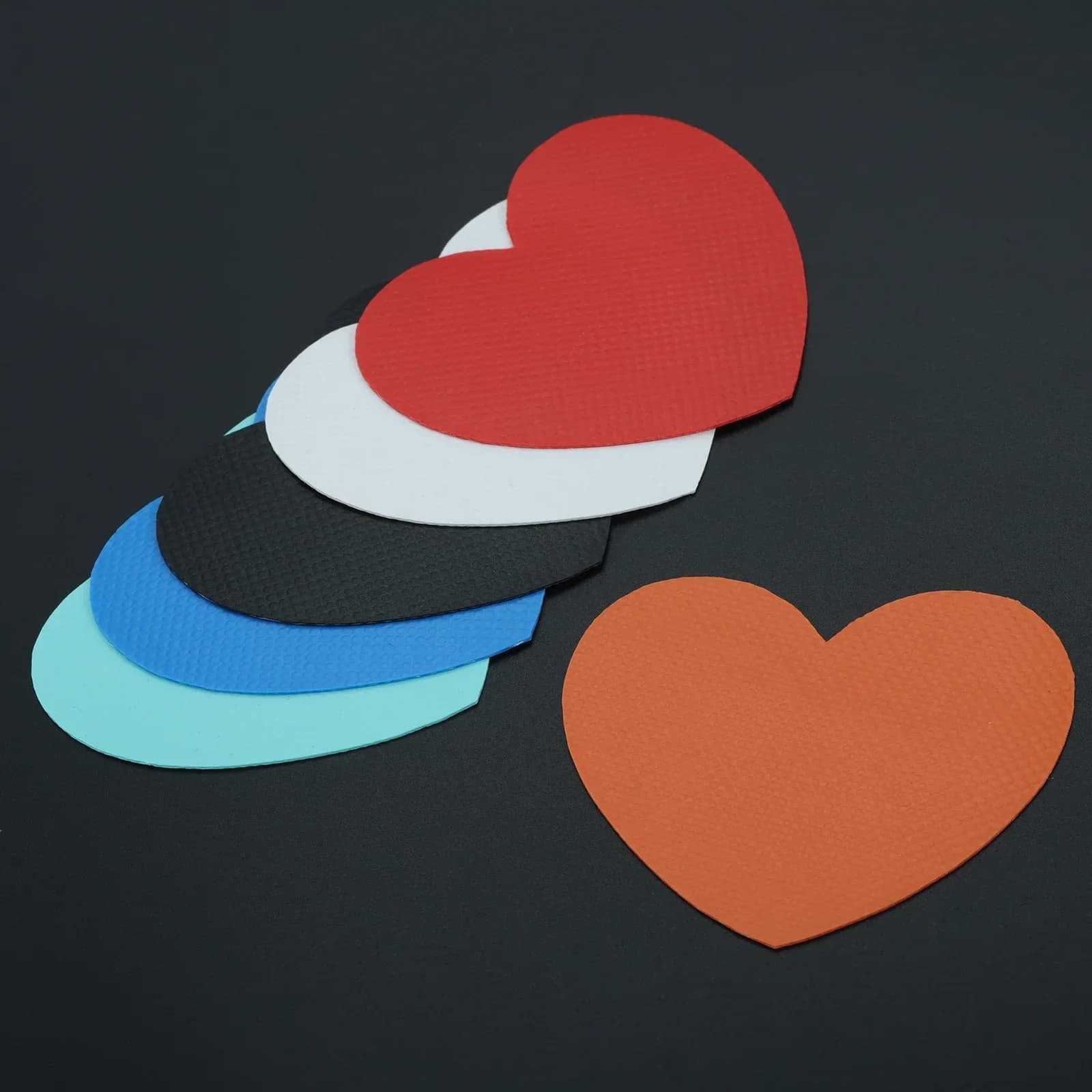 4Pcs Heart Pattern Kayak patch di riparazione in PVC tavola da surf SUP Paddle Board gommoni gommoni canoa strumento di riparazione impermeabile