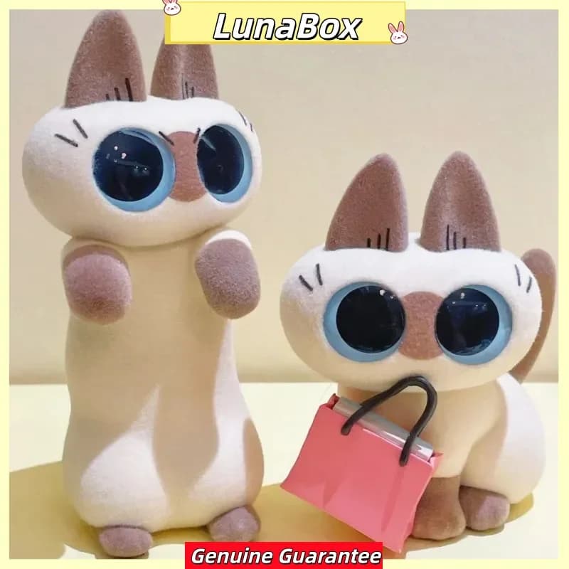 Nuovo autentico Azuki Can Azukisan Daily Life 2nd Series Blind Box Gatto siamese Kawaii Modello Scatola misteriosa Caixa Sorpresa Regali per ragazze