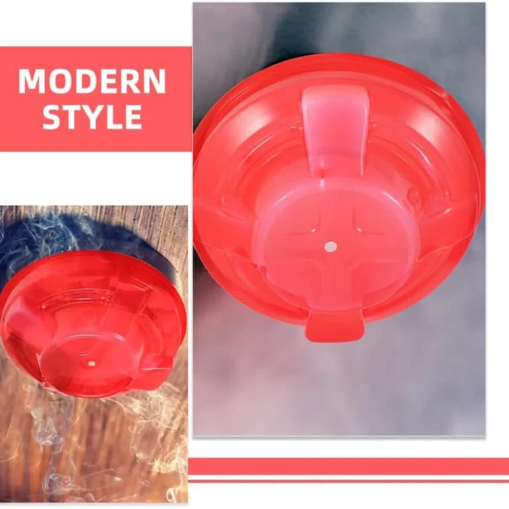 Set of 4 Plastic Covers for Smoke Detectors to Minimize Dust Interference on Fire Alarm Sensors in Commercial Spaces