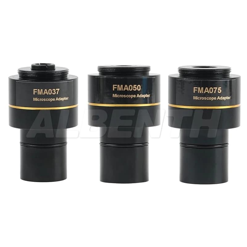 Adattatore per oculare microscopio FMA037 0.37X 0.5X 0.75X 1X con attacco C per interfaccia da 23.2mm per videocamera microscopio