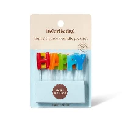 Birthday Candle Happy Candles Wax Flame