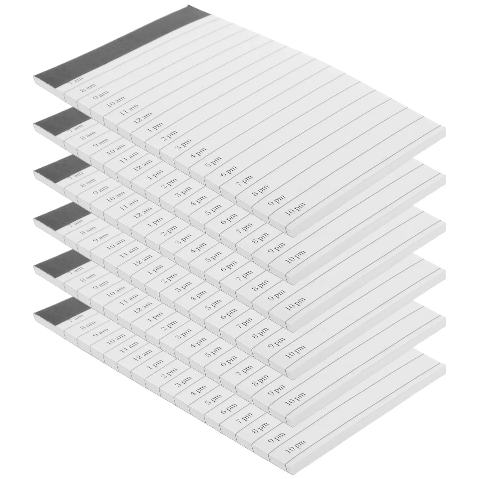 Set di 6 Taccuini Tascabili A7, Blocchi per Appunti a Righe, Agenda Giornaliera per Lavoro, Casa, Studio, Lista delle Cose da Fare, Quaderno Quotidiano