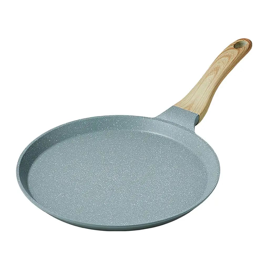 Padella Antiaderente Compatta per Bistecche e Omelette, Accessori Domestici con Manico Lungo e Presa Comoda, Utensili da Cucina