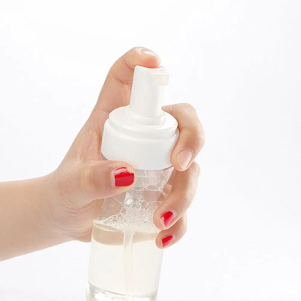 2 flaconi ricaricabili da 150 ml con pompa, dispenser vuoto per shampoo, sapone mani, gel per capelli, organizer portatile da bagno