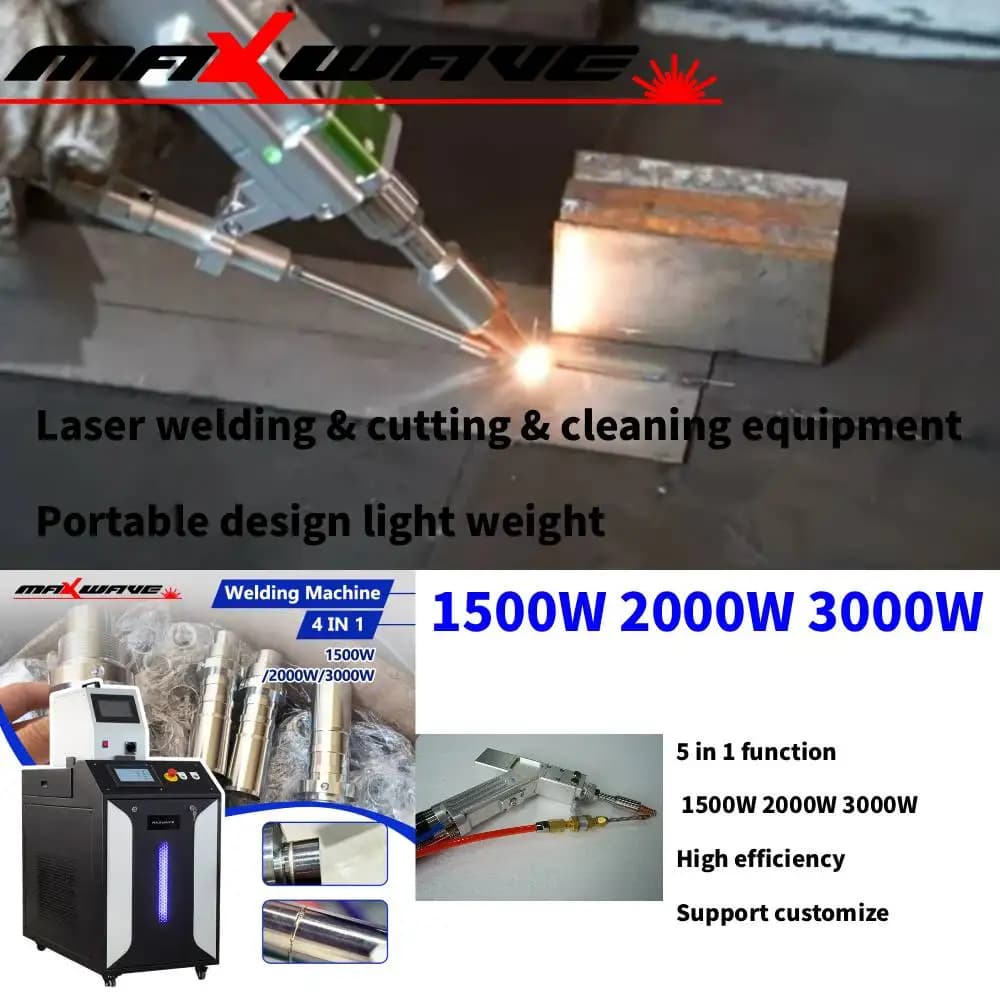 Saldatrice laser portatile 3 in1 2000W 3000W per la pulizia del taglio della saldatura di lamiere di alluminio in acciaio al carbonio